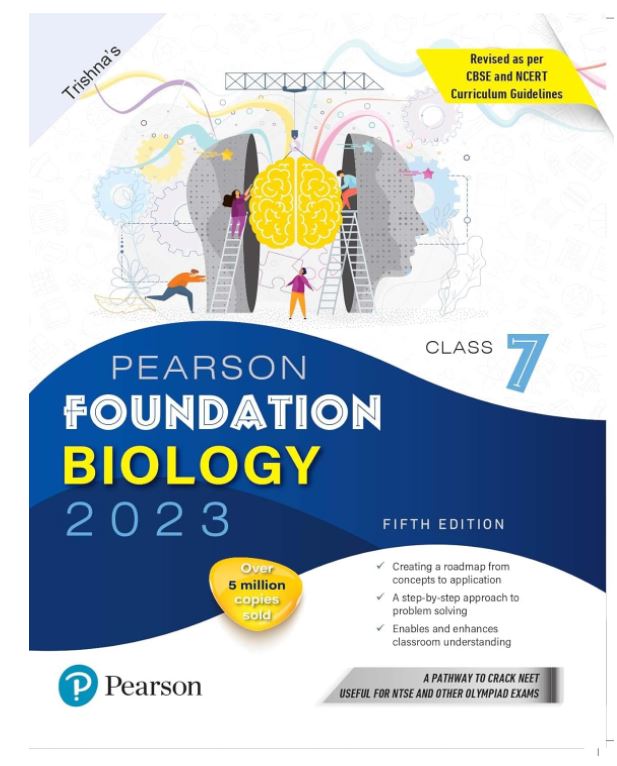 Pearson Foundation Biology Class 7, Revised as per CBSE and NCERT Curriculum Guidelines with Includes Active App -To gauge Self Preparation - 5th Edition 2023